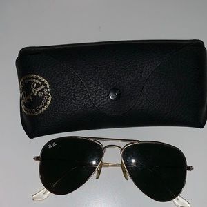 Ray Bans (gold and black)
